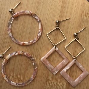 Two Pairs of Cute Earrings 🌸